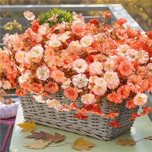Fake Fall Flowers Artificial Flowers Plants for Outdoors Autumn Decor, 12 Bundle - Picture 4 of 7